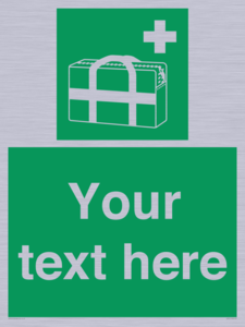 Custom sign safe condition Medical grab bag